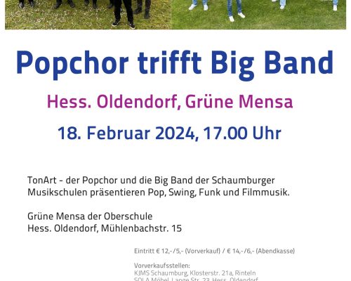 Popchor trifft Big Band - Plakat kpl.